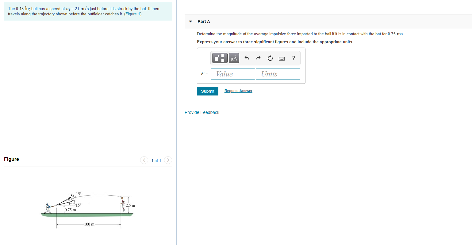 Solved The 0.15-kg Ball Has A Speed Of V1 = 21 M S Just 