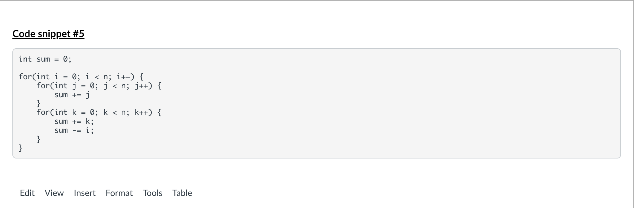 Solved Determine both the precise BigO and order of | Chegg.com