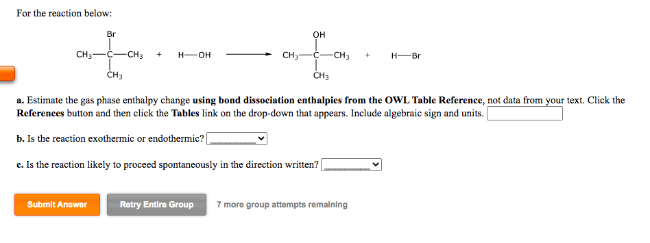 Estimate The Gas Phase Enthalpy Change Using Bond | Chegg.com