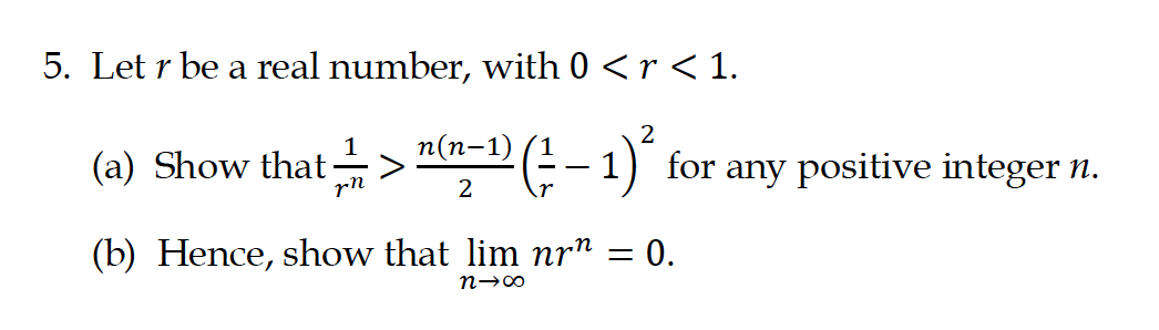 Solved Let r be a real number, with 0