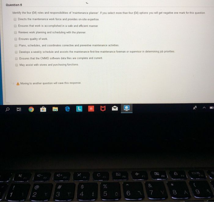 Solved Question 5 Identify the four 04) roles and | Chegg.com