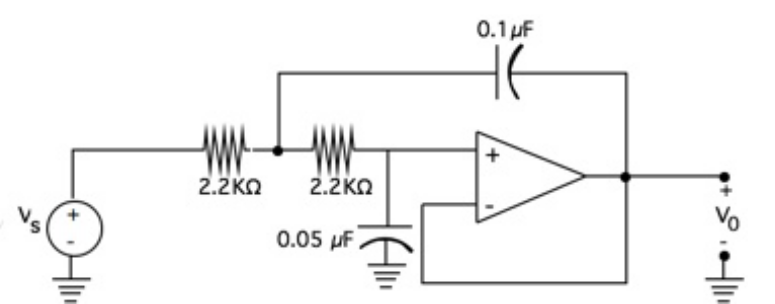 Solved Simulate, In Spice The Low Pass Filter Circuit In 