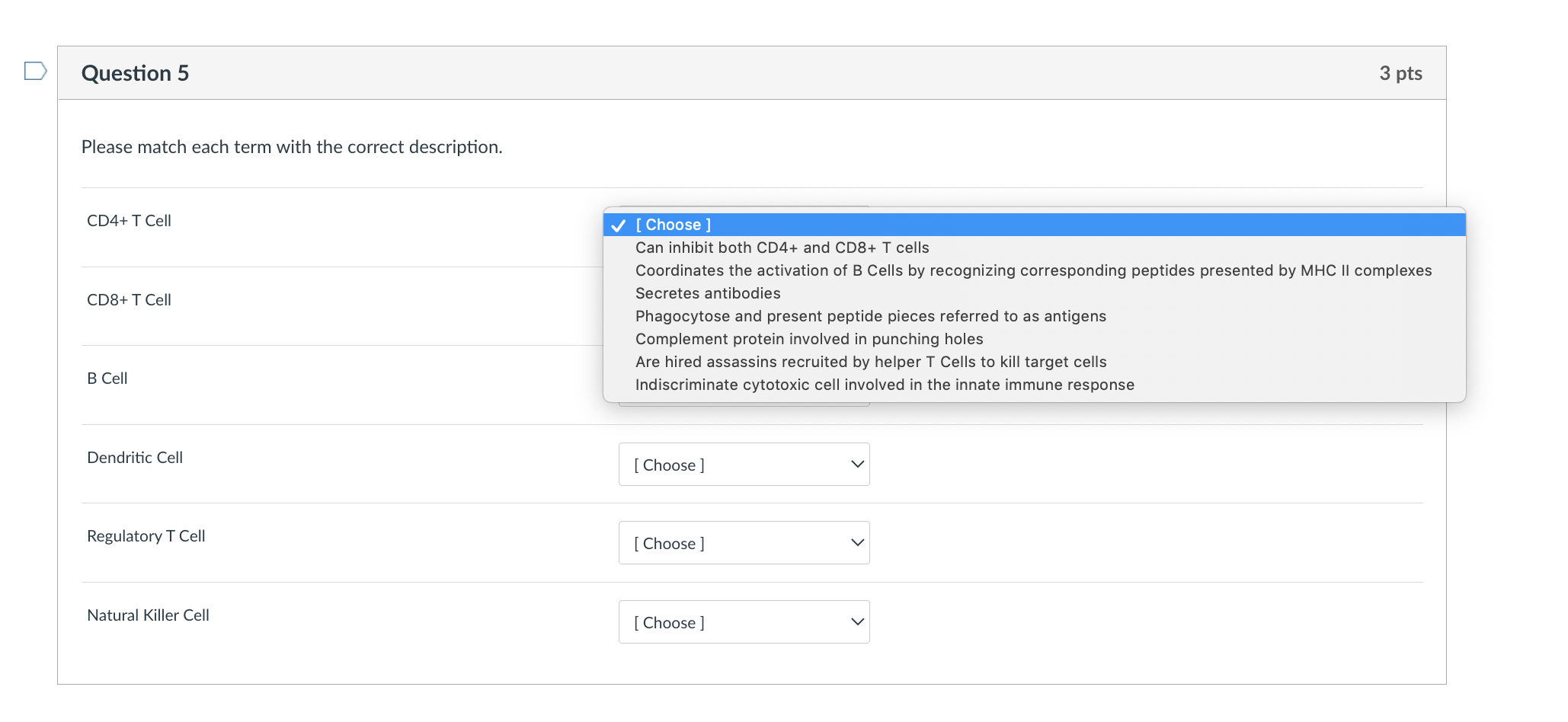 Solved Dendritic Cell Regulatory T Cell Natural Killer Cell