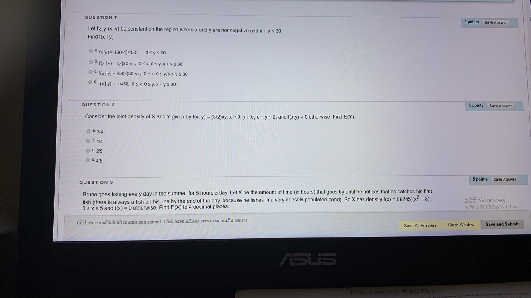 Solved Question 7 5 Points Save Answer Let Fx Y X Y Be 7369