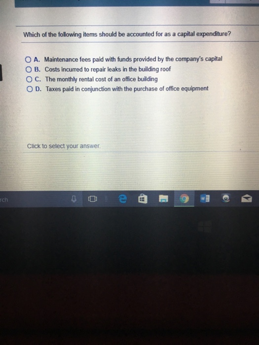 Solved Which of the following items should be accounted for