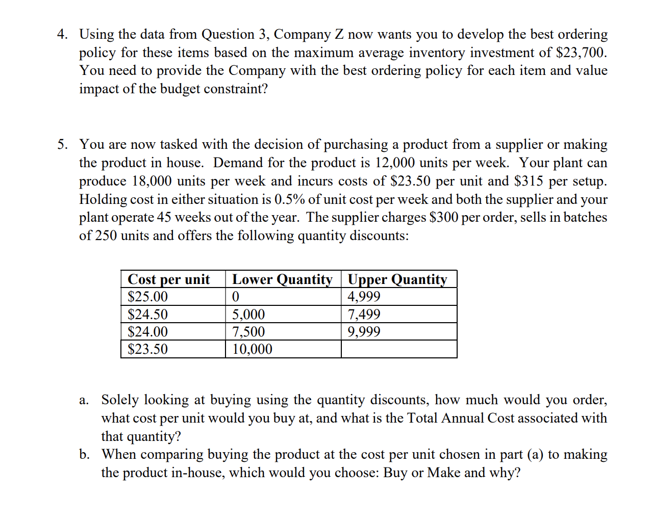Solved For all figures round to two decimals 1. The demand | Chegg.com