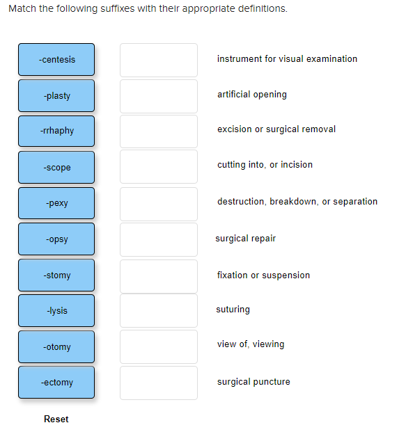 solved-match-the-following-suffixes-with-their-appropriate-chegg