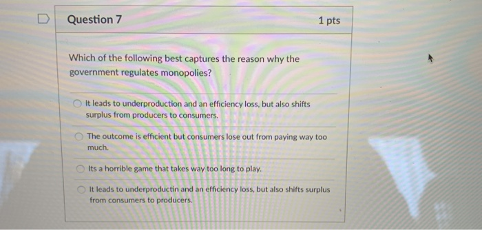 Solved D Question 7 1 Pts Which Of The Following Best | Chegg.com