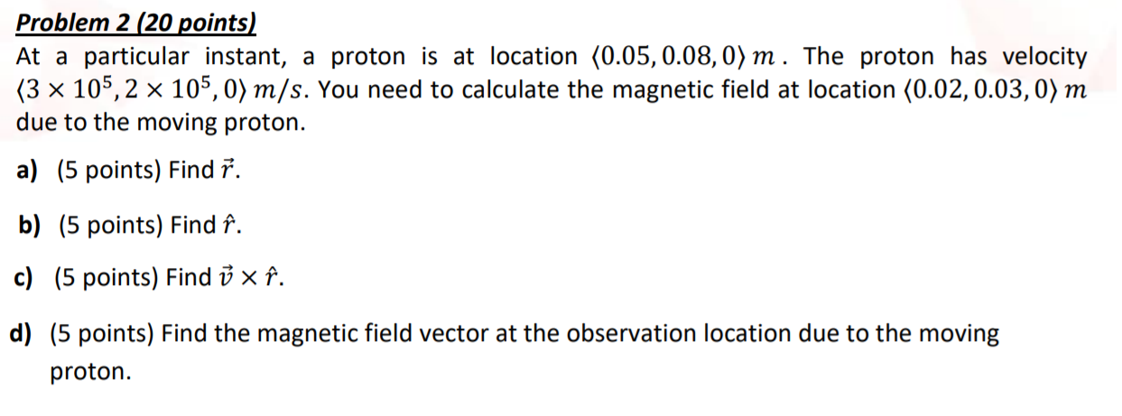 Solved Problem 2 (20 points) At a particular instant, a | Chegg.com