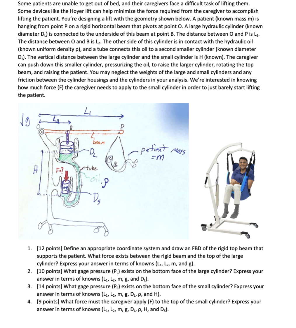 Some patients are unable to get out of bed, and their
