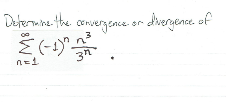 Solved Determine The Convergence Or Divergence Of È (-2)" 3 | Chegg.com