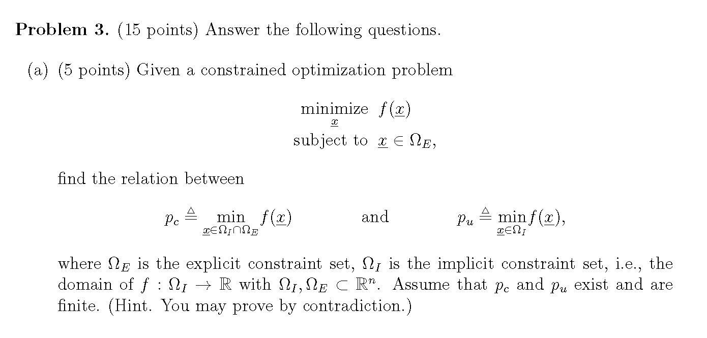 Solved Problem 3. (15 Points) Answer The Following | Chegg.com