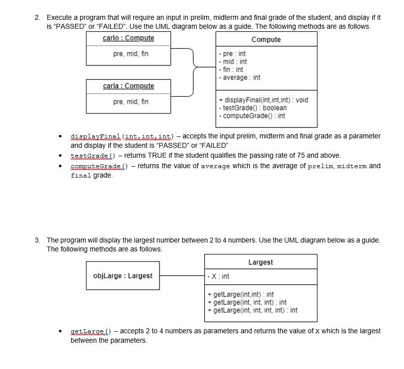 Solved INSTRUCTION: Provide the Java code as your analysis | Chegg.com