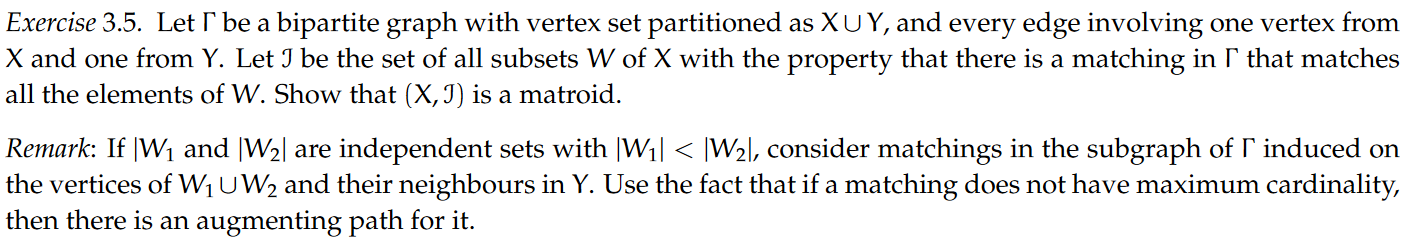 Solved Exercise 3.5. Let Γ be a bipartite graph with vertex | Chegg.com