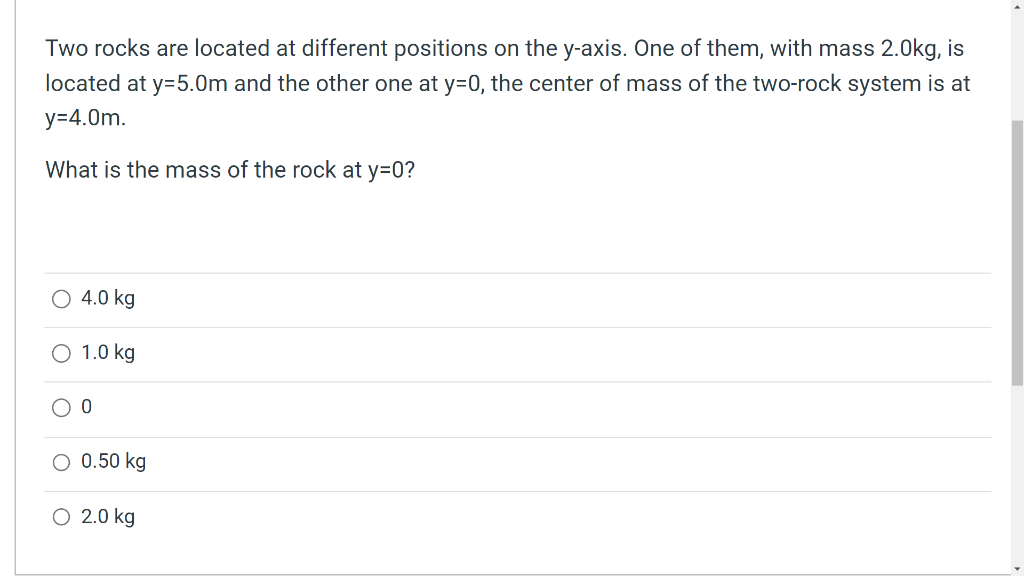 Solved Two rocks are located at different positions on the | Chegg.com