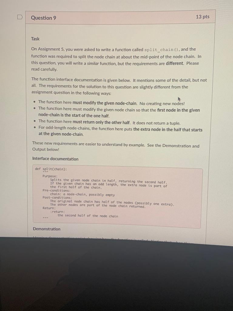 Solved 0 Question 9 Task On Assignment 5, you were asked to | Chegg.com