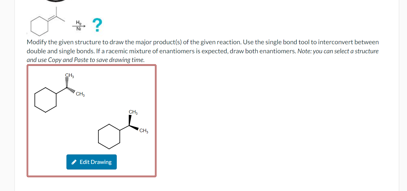 Solved Modify the given structure to draw the major | Chegg.com