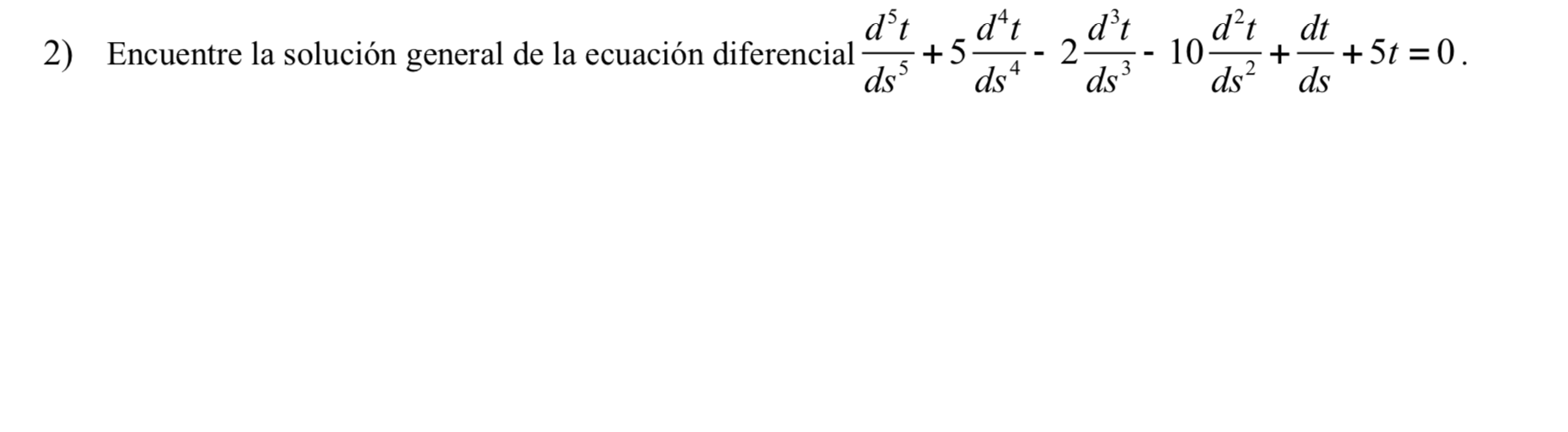 Solved D°t Encuentre La Solución General De La Ecuación | Chegg.com