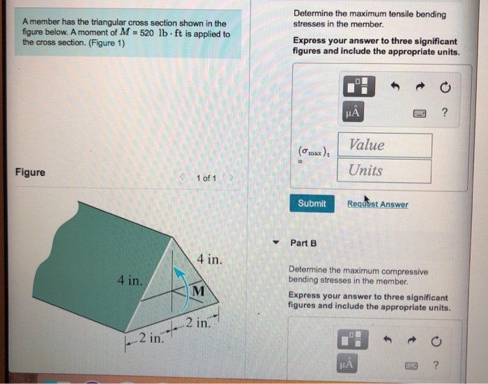 Solved Determine the maximum tensile bending stresses in the | Chegg.com