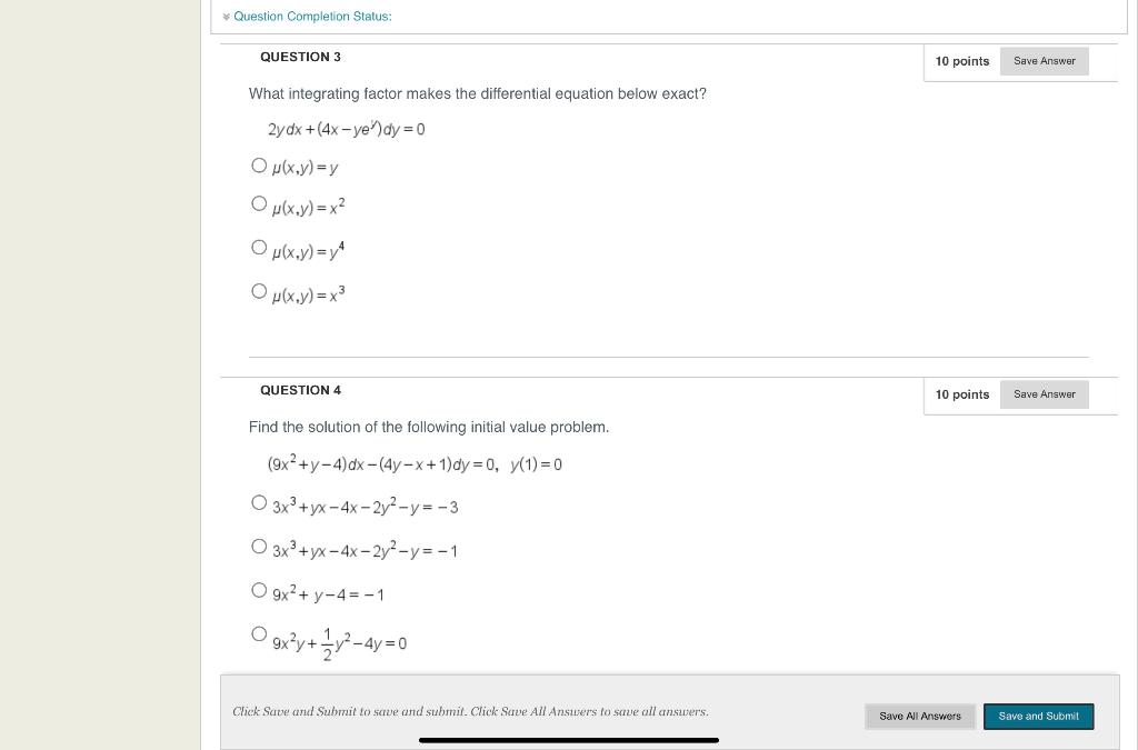 Solved Question Completion Status: QUESTION 1 10 points Save | Chegg.com