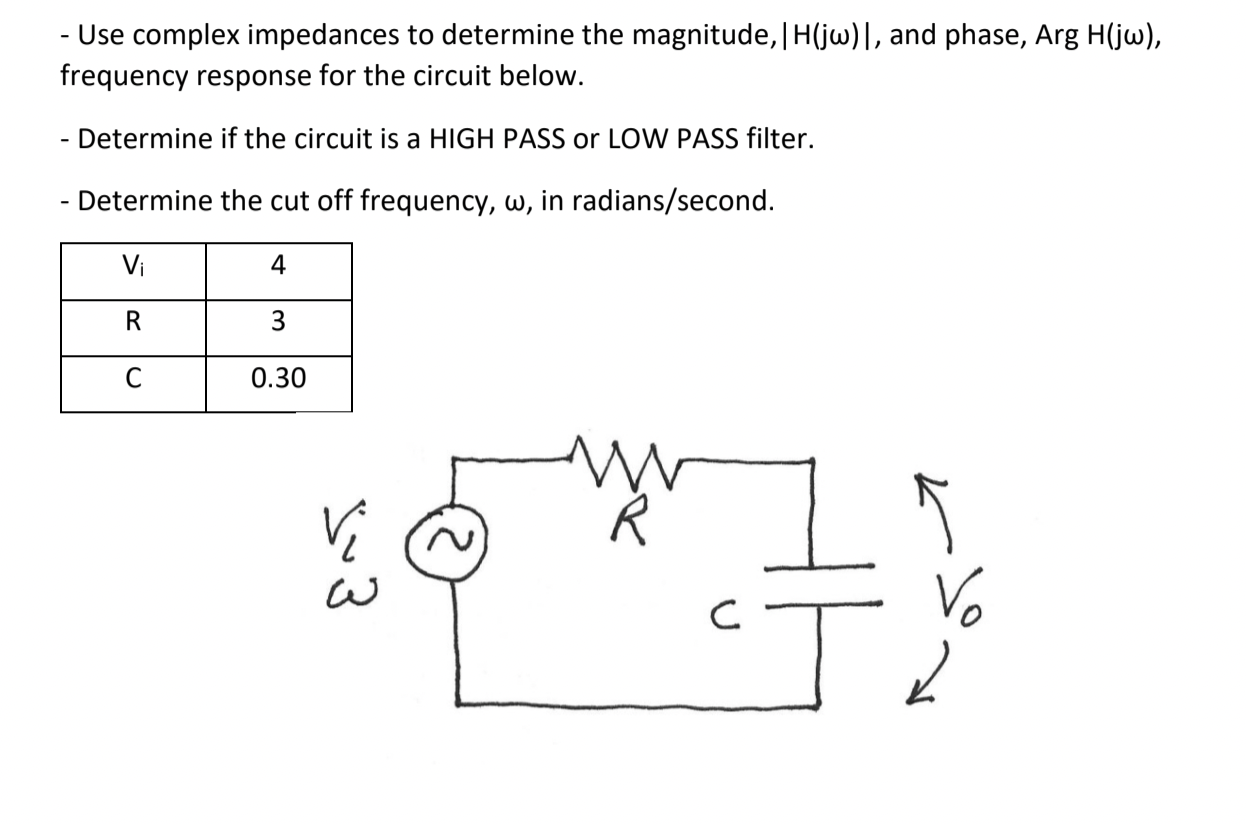 Solved - Use complex impedances to determine the magnitude, | Chegg.com