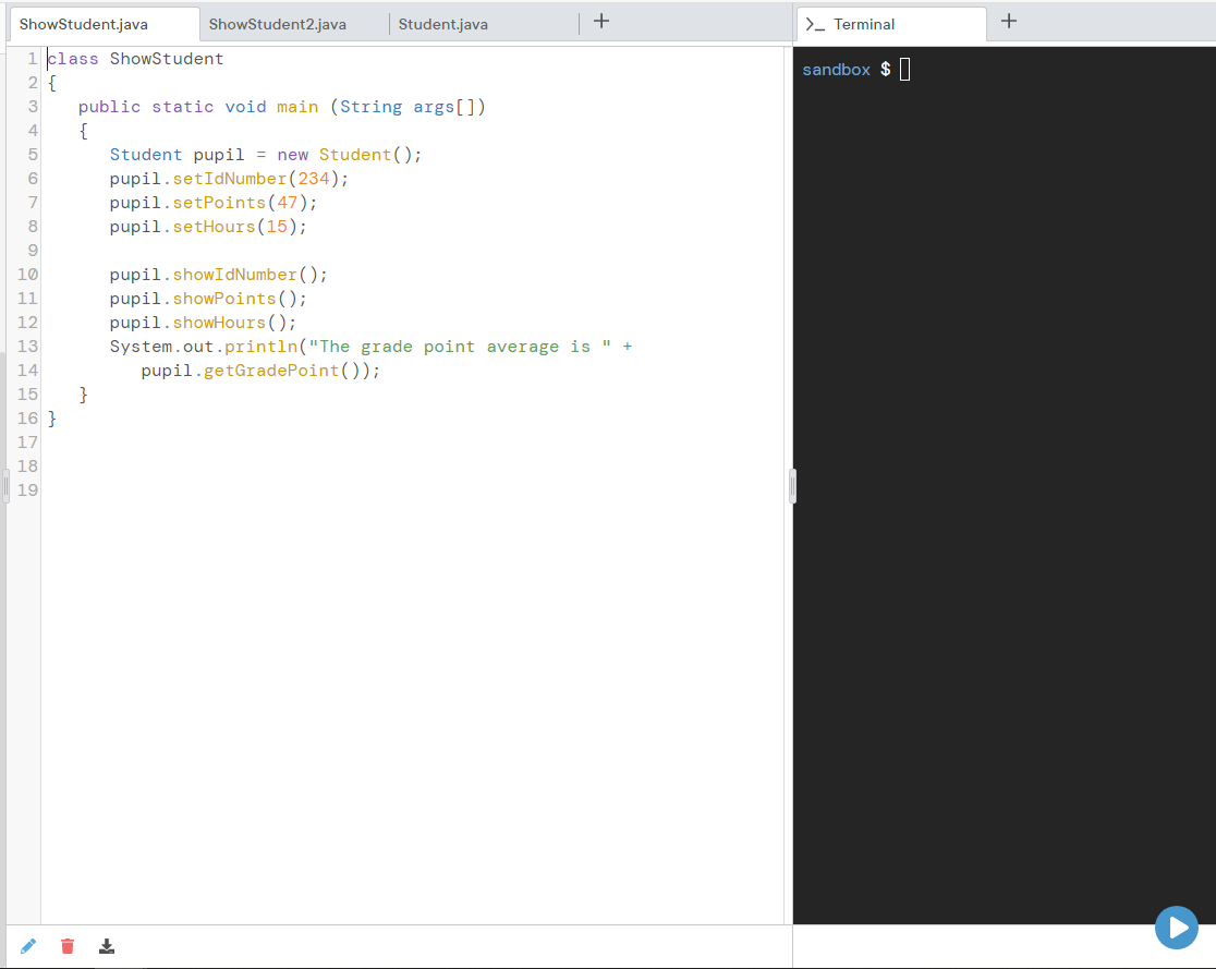 Solved 1. Create a class named that has fields for an ID | Chegg.com