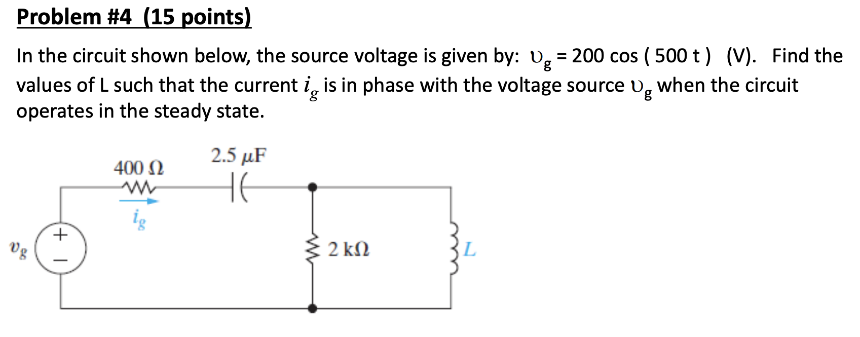 Solved In the circuit shown below, the source voltage is | Chegg.com