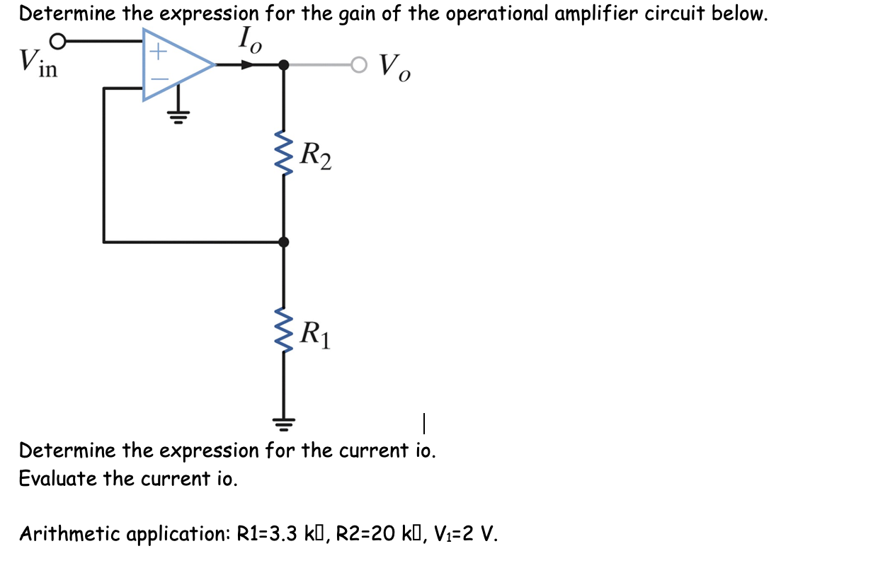 Solved Determine the expression for the gain of the | Chegg.com