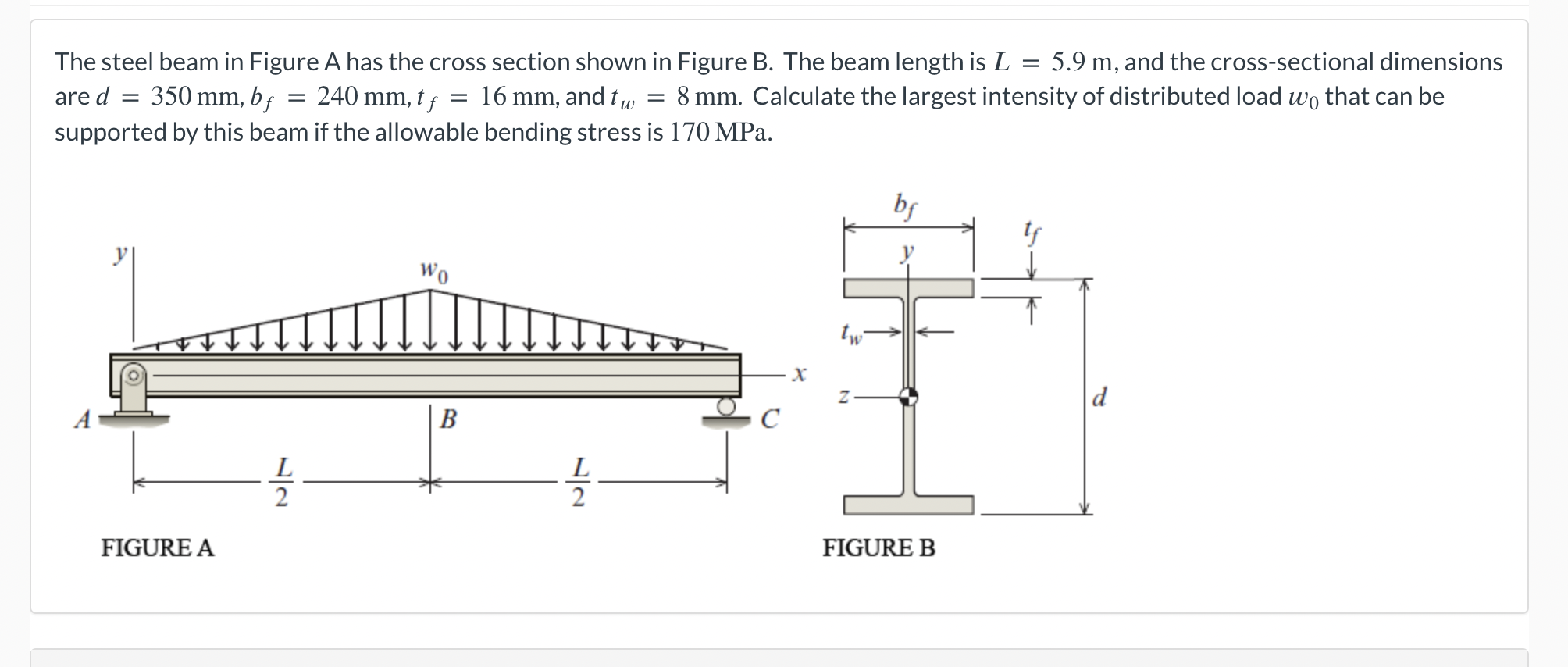 Solved Determine the area moment of inertia of the | Chegg.com