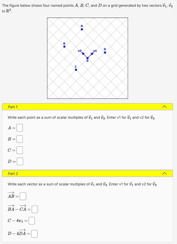 Solved The Figure Below Shows Four Named Points A,B,C, And D | Chegg.com