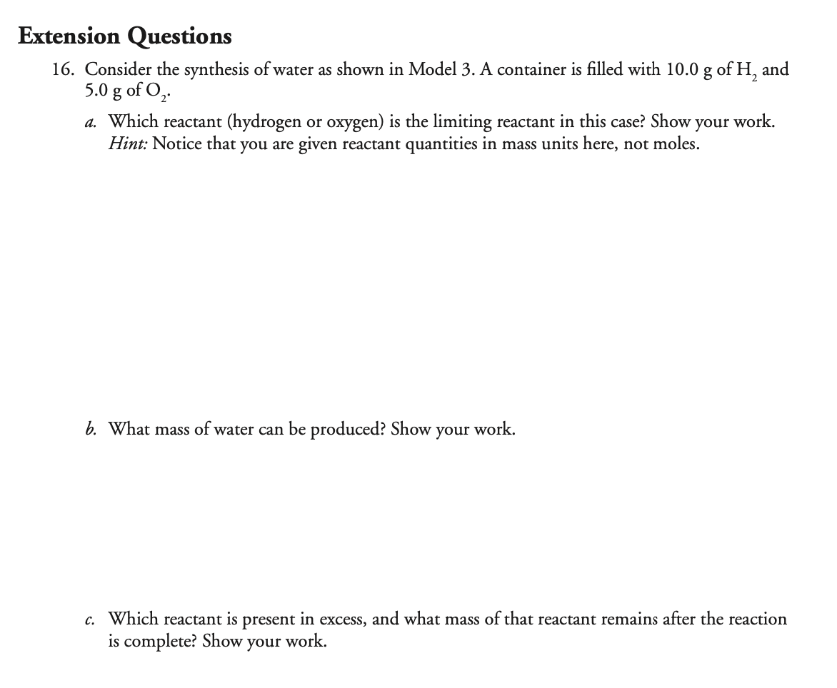 Solved Model 3 Assembling Water Molecules Represents 1 2996