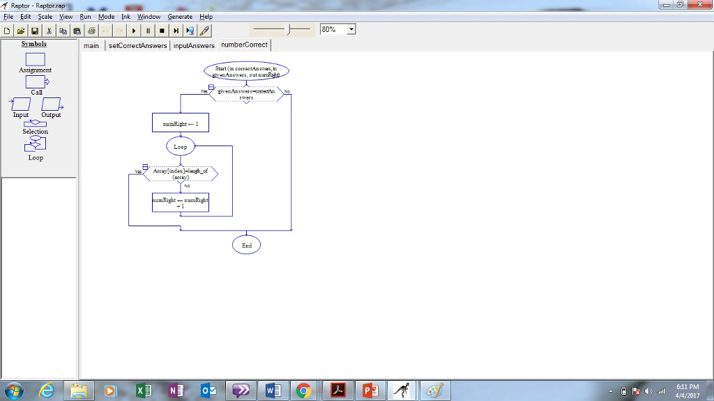 I am trying to write this code using Raptor | Chegg.com