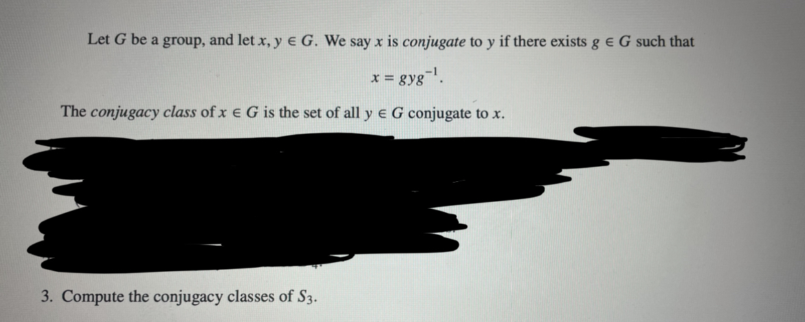 Solved Let G Be A Group And Let X YinG We Say X Is Chegg Com