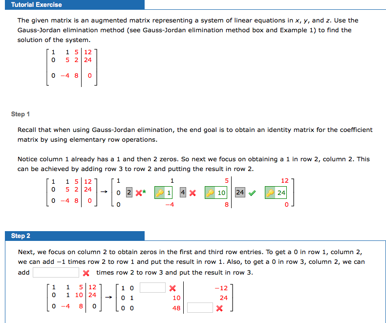 Solved Tutorial Exercise The given matrix is an augmented | Chegg.com