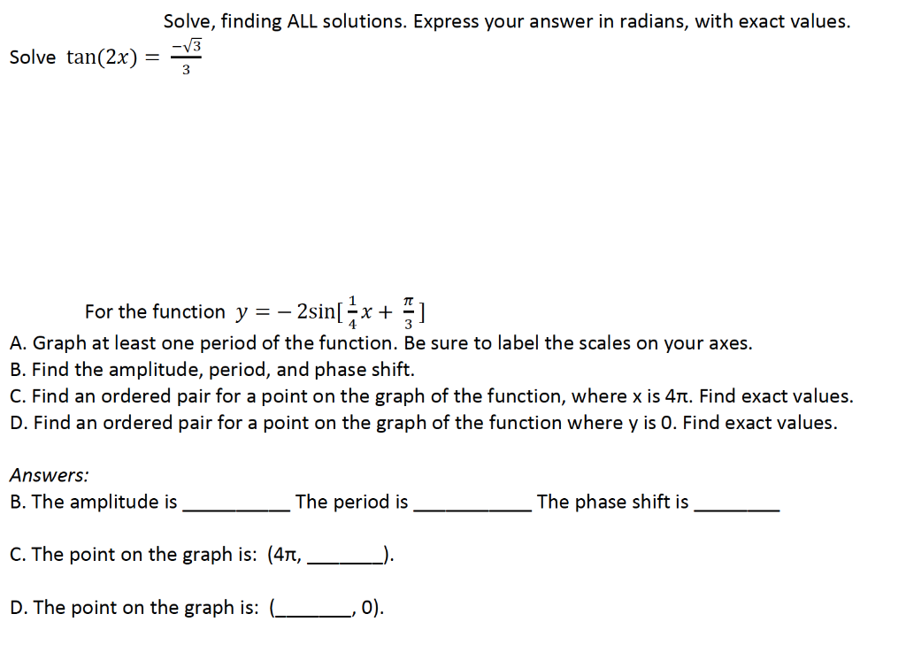 Solve Finding All Solutions Express Your Answer In Chegg Com