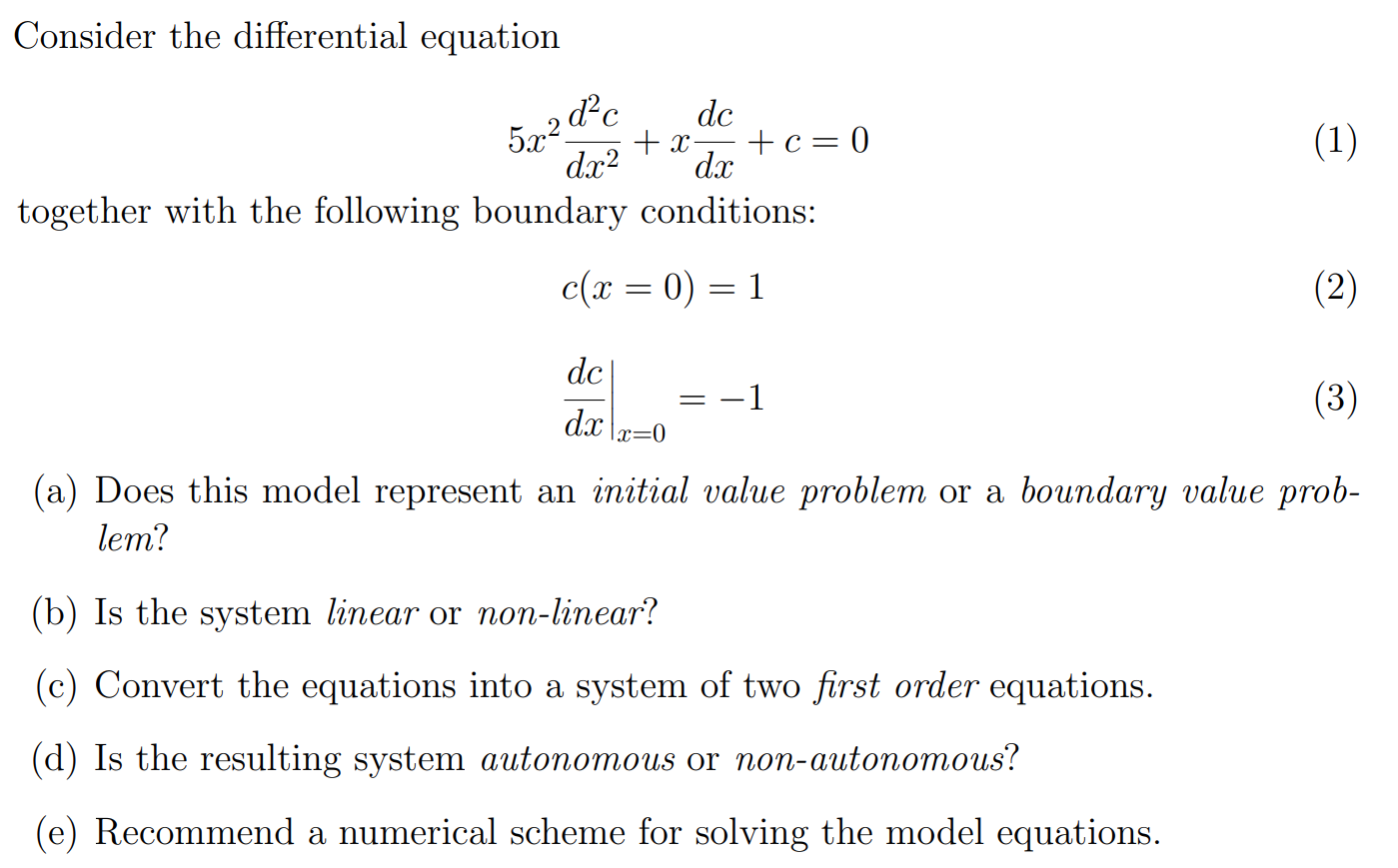 Solved Consider the differential equation | Chegg.com