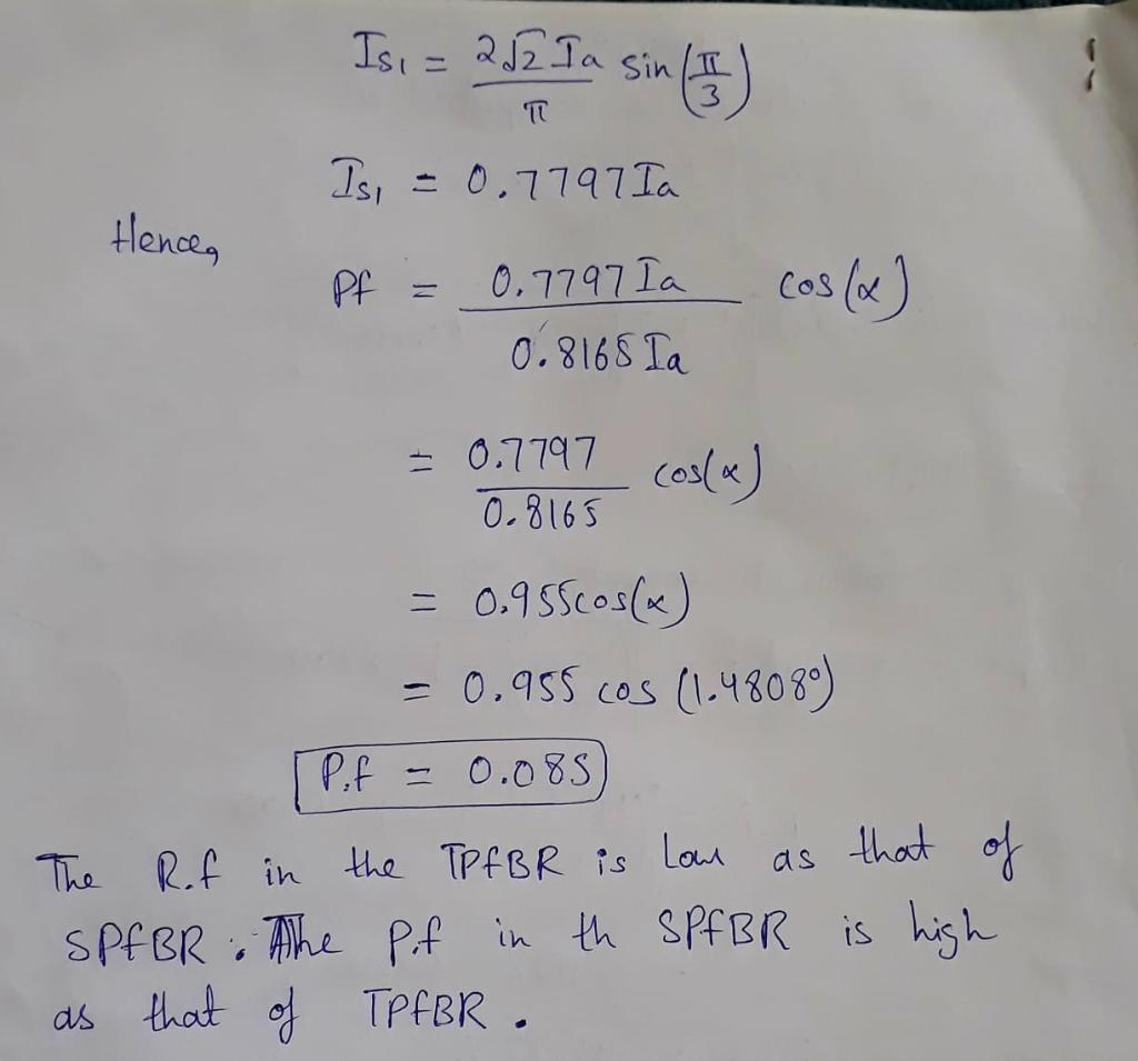 Solved Subject: Power Electronics Topic: Single Phase Full | Chegg.com