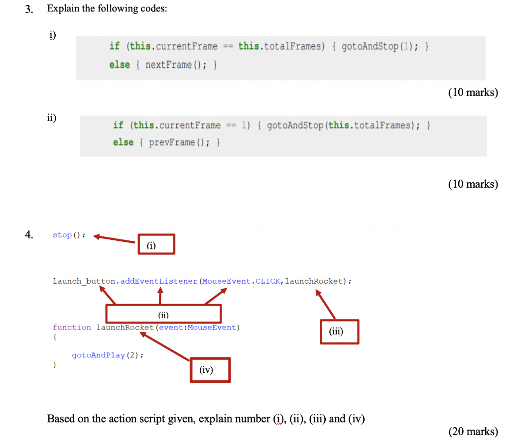 Solved 3. Explain the following codes: if (this.current | Chegg.com