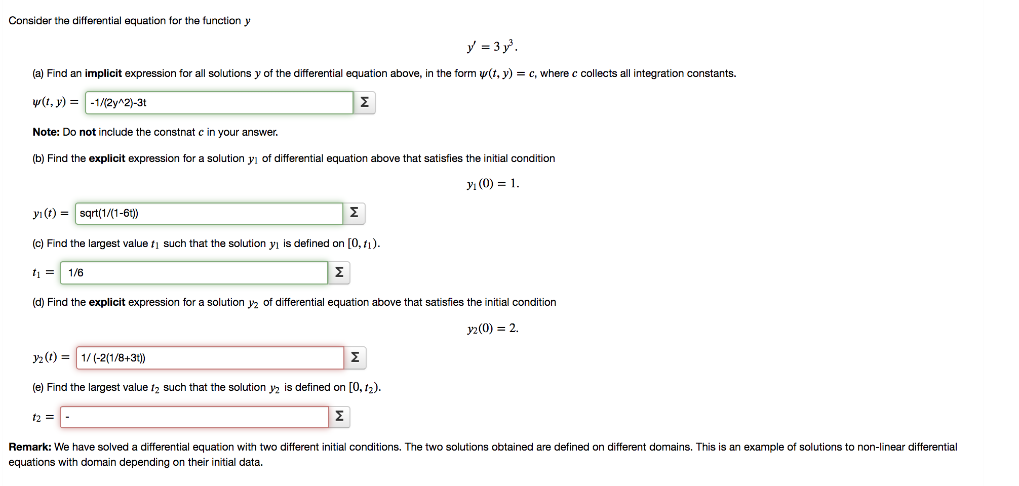 Solved Consider the differential equation for the function y | Chegg.com