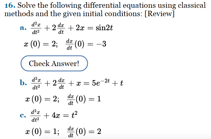 Solved 5. Using Laplace Transforms, Solve The Differential | Chegg.com