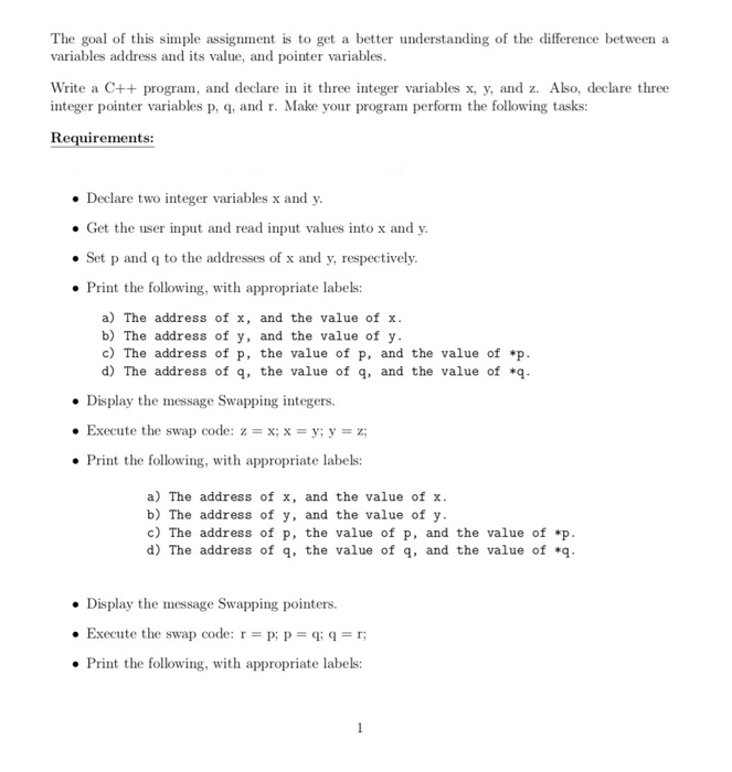 Solved The goal of this simple assignment is to get a better | Chegg.com