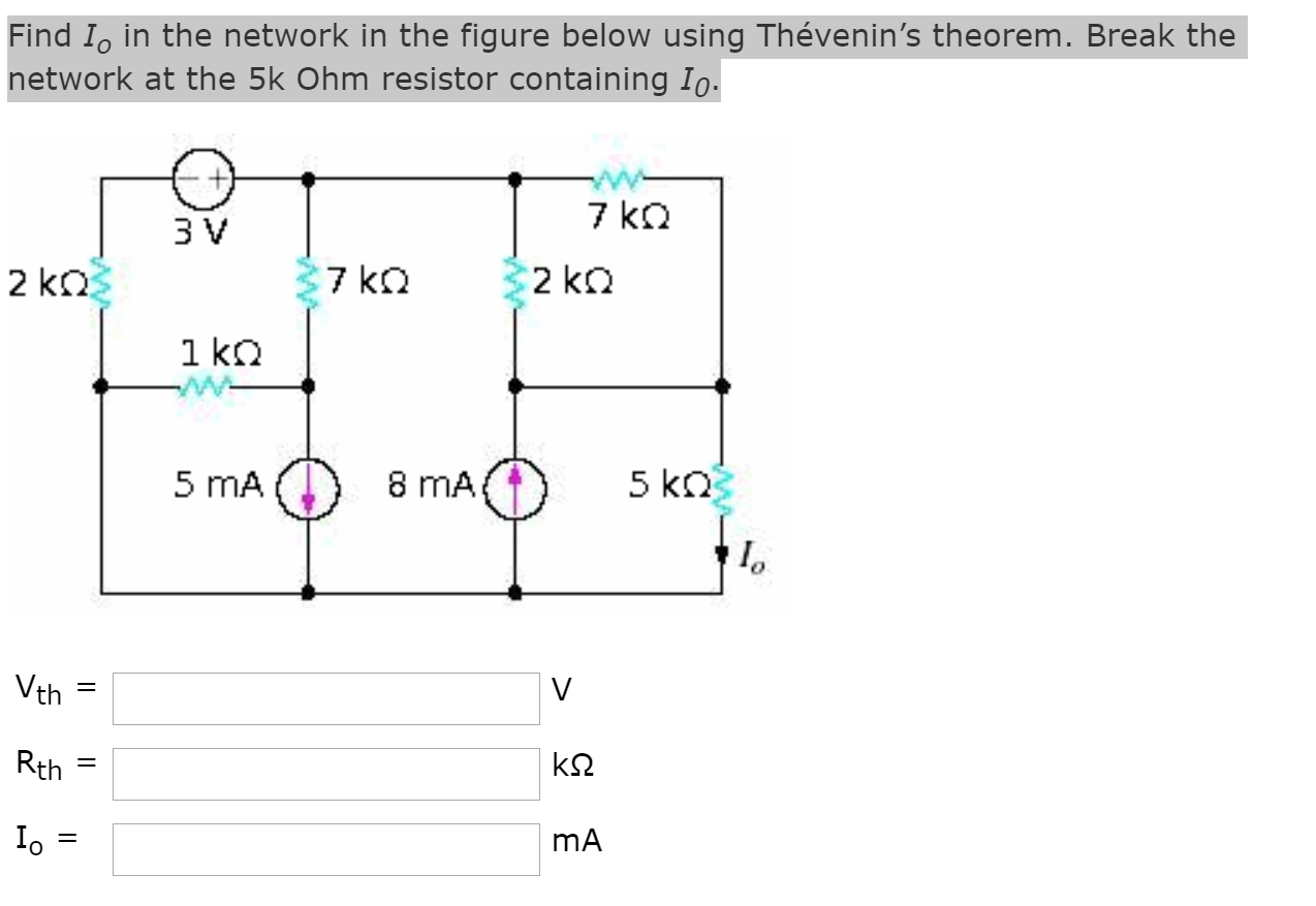 Solved Find I, in the network in the figure below using | Chegg.com