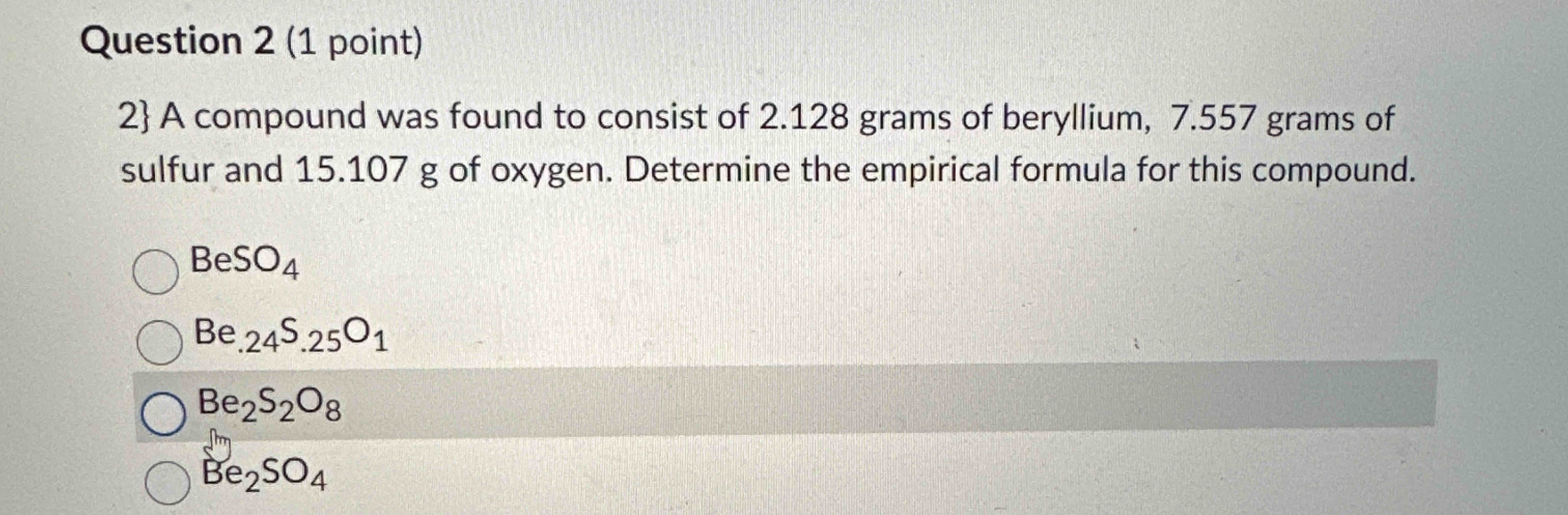 Solved Question 2 (1 | Chegg.com