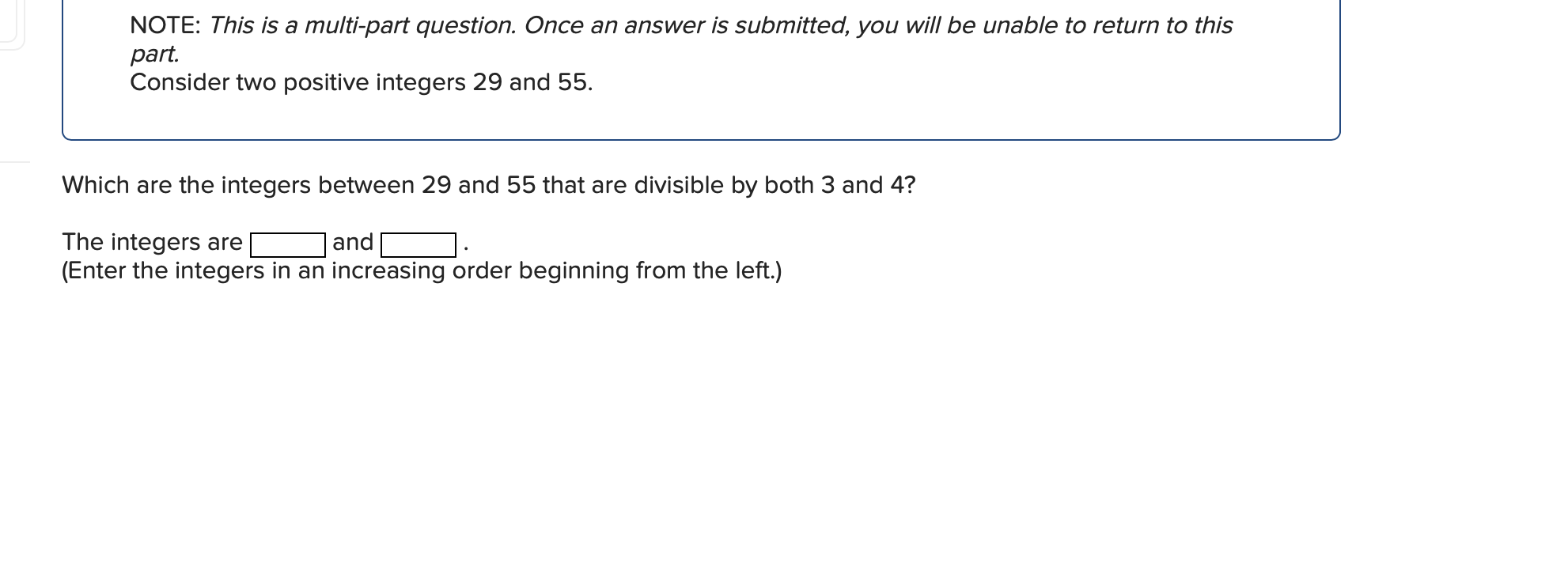 Solved NOTE: This is a multi-part question. Once an answer | Chegg.com