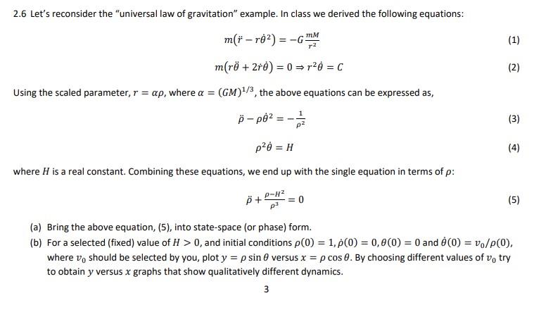 2 6 Let S Reconsider The Universal Law Of Gravita Chegg Com