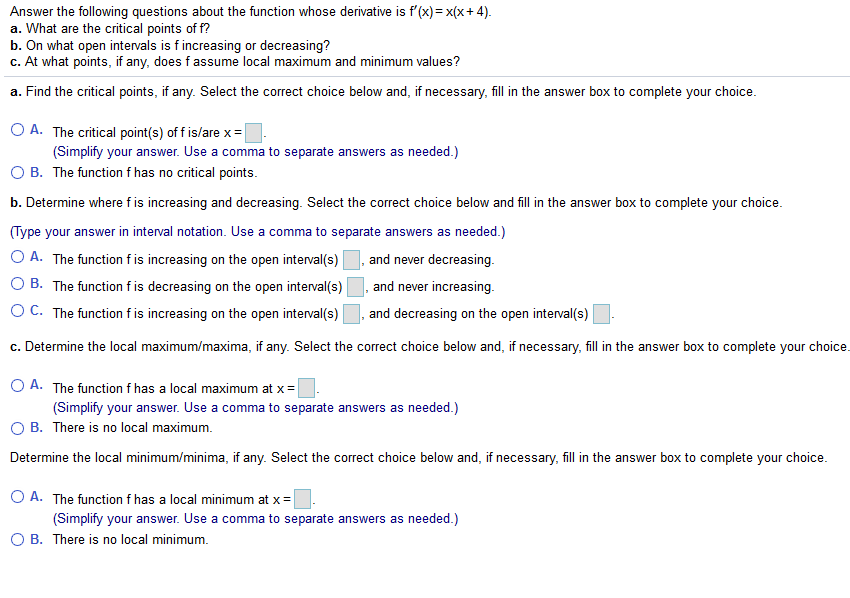 Solved Answer The Following Questions About The Function Chegg Com