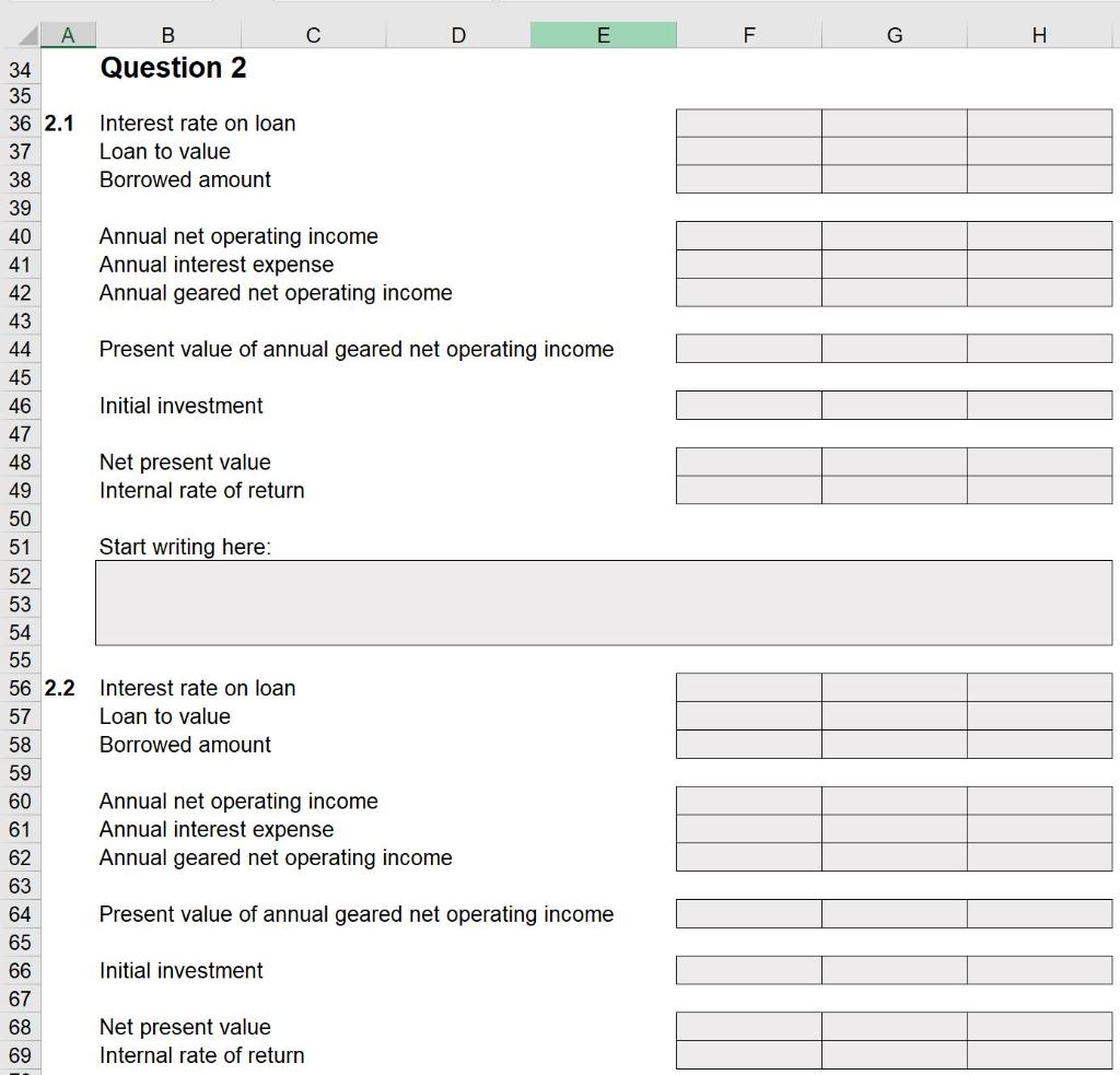 Solved Question 2 (Please answer questions in the Excel | Chegg.com