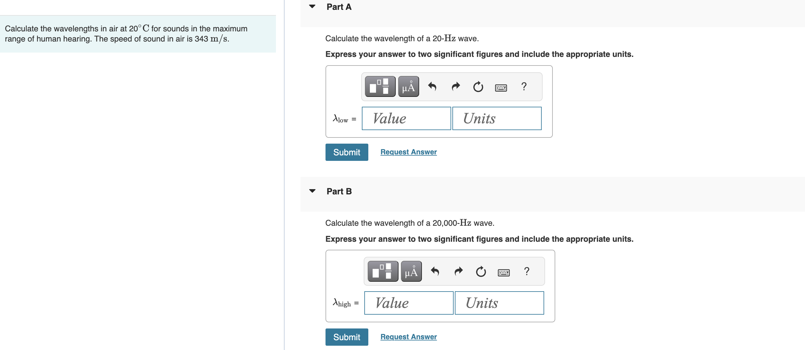solved-calculate-the-wavelengths-in-air-at-20-c-for-sounds-chegg