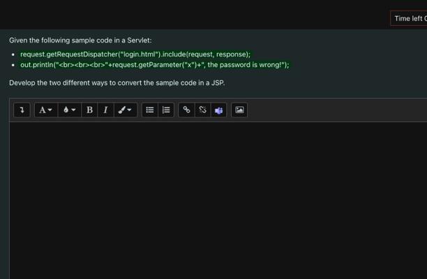 Solved Given the following sample code in a Servlet: - | Chegg.com