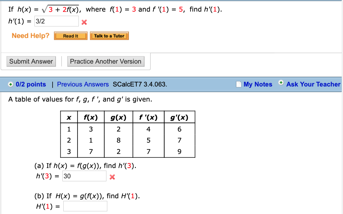 Solved Q1 If H X 3 2f X Where F 1 3 And F 1 Chegg Com